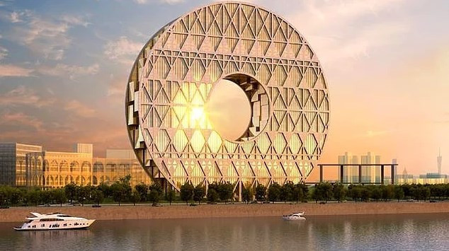 Çin'deki dev binalarda neden delik var? - Resim: 2