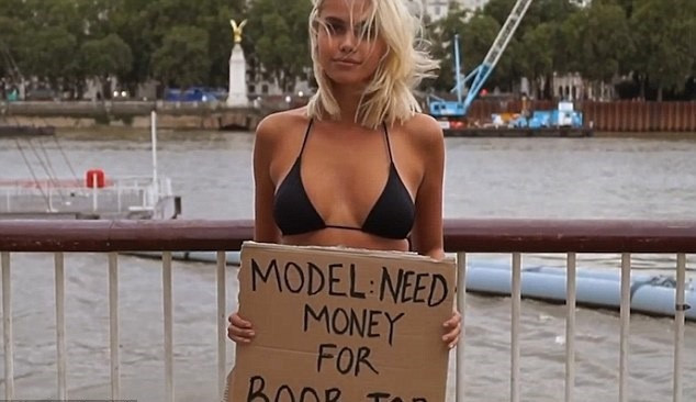 Silikon taktırmak için bikiniyle dilendi ama işin aslı başka! - Resim: 1