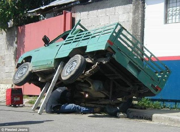 Bu işçilerin hiç korkusu yok! - Resim: 1