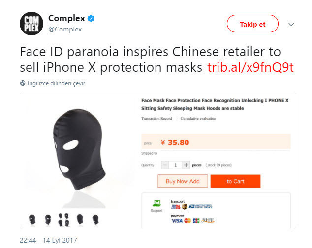  iPhone X için özel maske yapıldı! - Resim: 4