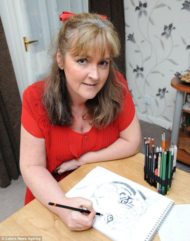 Kafasını çarptı ressam oldu - Resim: 1