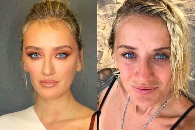 Ünlülerin makyajsız hallerini gören tanıyamadı! Pınar Deniz Gülsim Ali Melis Sezen Burcu Özberk'e bakın - Resim: 2