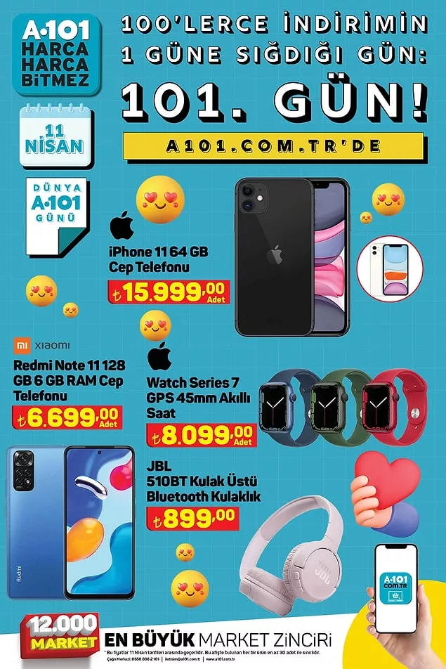 A101'de 11 Nisan çılgınlığı! İndirimli aktüel ürünler yayınlandı: İphone 11, Playstation 5 ve Robot süpürge... - Resim: 2