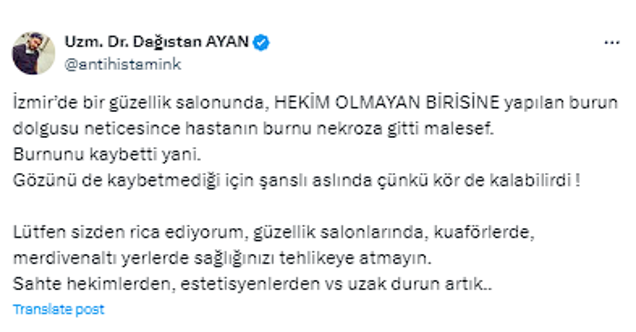 İzmir'de güzellik merkezinde yaşandı: Dolgu yaptırdı, burnunu kaybetti! - Resim: 3