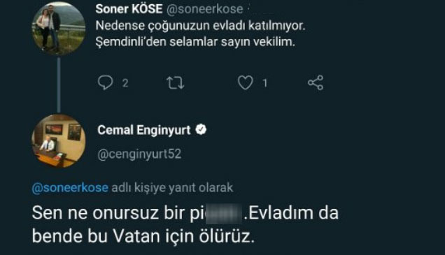 Enginyurt önce küfür etti sonra özür diledi! - Resim: 0