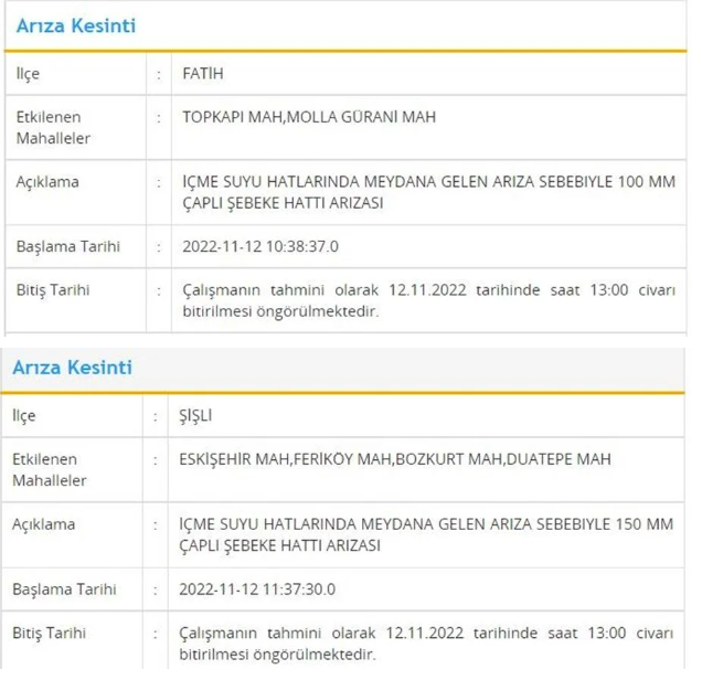 İSKİ duyurdu bidonları hazırlayın! Bu ilçelerde bugün su yok - Resim: 0