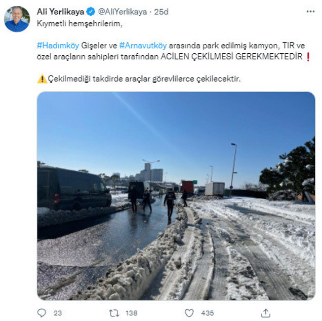 İstanbul Valisi Ali Yerlikaya'dan Hadımköy uyarısı: Çekilmediği takdirde araçlar görevlilerce çekilecektir - Resim: 0