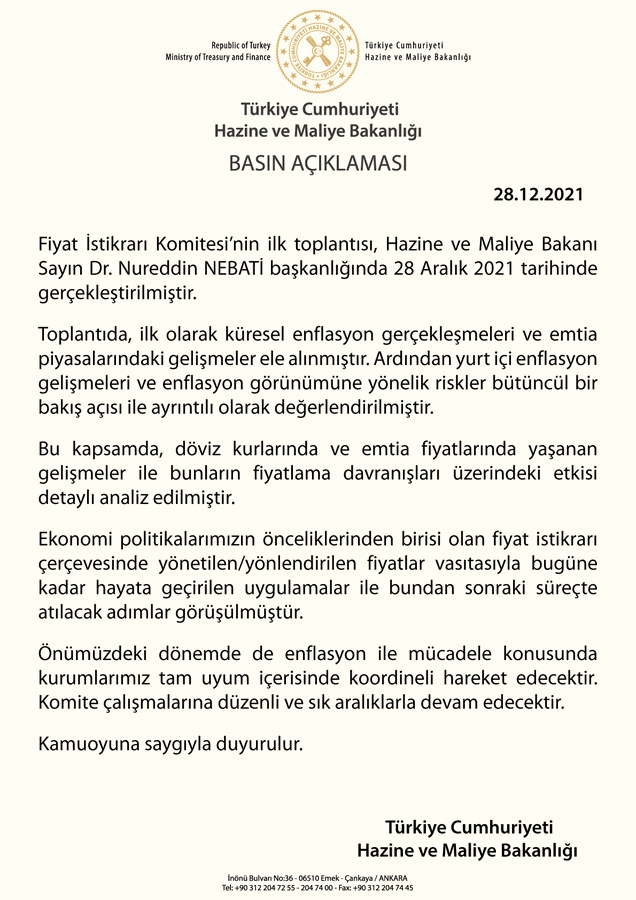 Fiyat İstikrarı Komitesi ilk toplantı sonrası Bakanlıktan döviz kuru ve enflasyon için kritik açıklama! Enflasyonda rekor bekleniyor - Resim: 1
