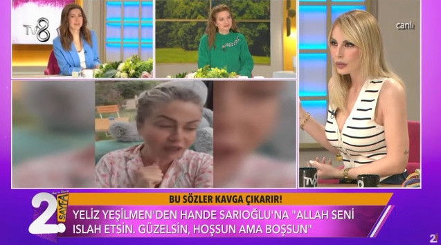 Yeliz Yeşilmen açtı ağzını yumdu gözünü! Hande Sarıoğlu'na canlı yayında sert sözler: Cahil, cühela, yeni yetme! - Resim: 1