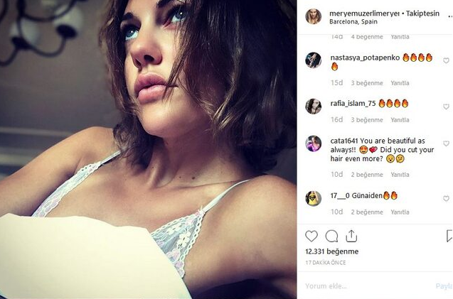 Otel odasında iç çamaşırlı fotoğraf Meryem Uzerli pozuyla olay yarattı - Resim: 2