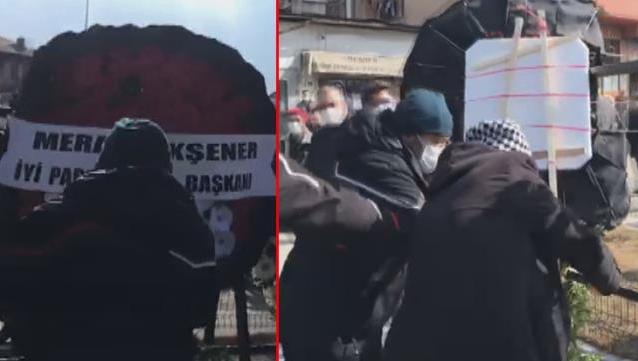 Gara şehidinin cenazesinde gerginlik çıktı! Akşener'in gönderdiği çelengi parçalamaya çalıştı - Resim: 1