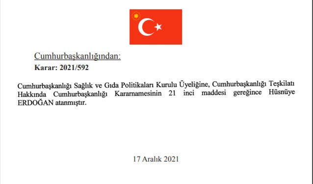 'Zamlar mini mini geldi' diyen Hüsnüye Erdoğan atandı! Karar Resmi Gazete'de yayımlandı - Resim: 0