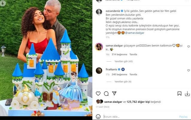 Özcan Deniz'den genç sevgilisine yaptığı doğum günüyle tiye alındı! "5 yaşındaki çocuk pastası" - Resim: 0