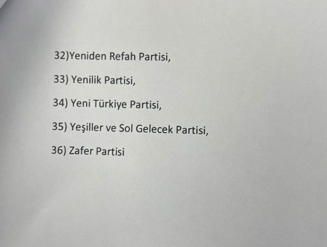 Son dakika YSK açıkladı! 14 Mayıs'ta seçime 36 parti katılacak! İşte seçime katılacak partiler... - Resim: 1