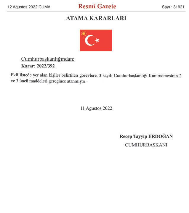 Cumhurbaşkanı Erdoğan imzaladı! Atama kararları Resmi Gazete'de: 13 ilin emniyet müdürü değişti! - Resim: 1