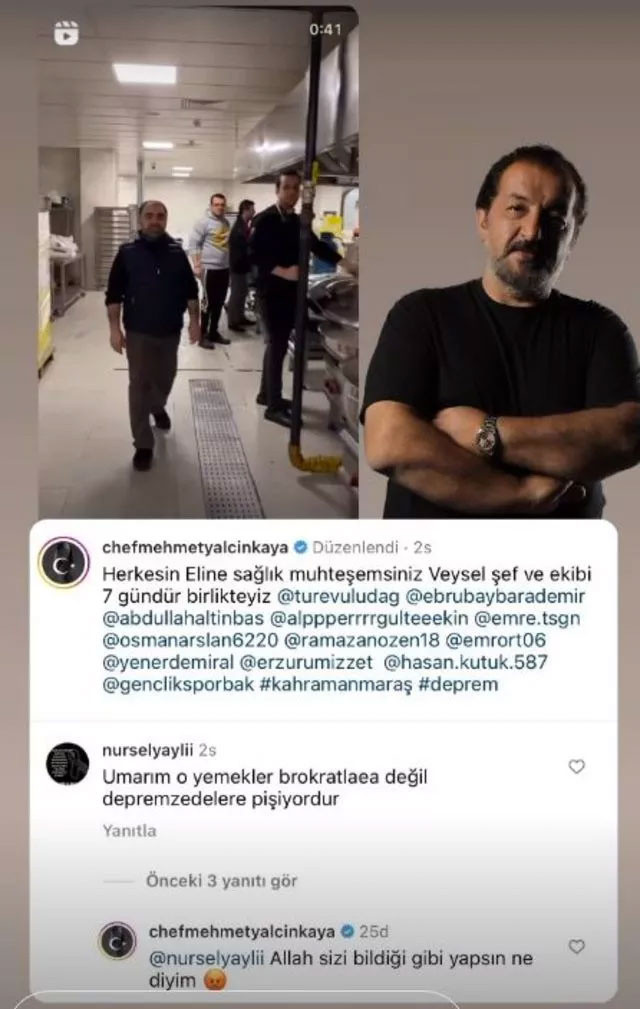 Depremzedeler için yemek yapan Mehmet Yalçınkaya'yı çileden çıkaran yorum - Resim: 0