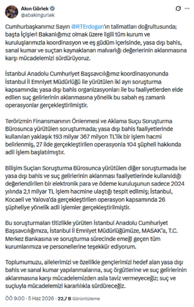 Yasa dışı bahse büyük darbe! 104 şüpheli gözaltında - Resim: 0