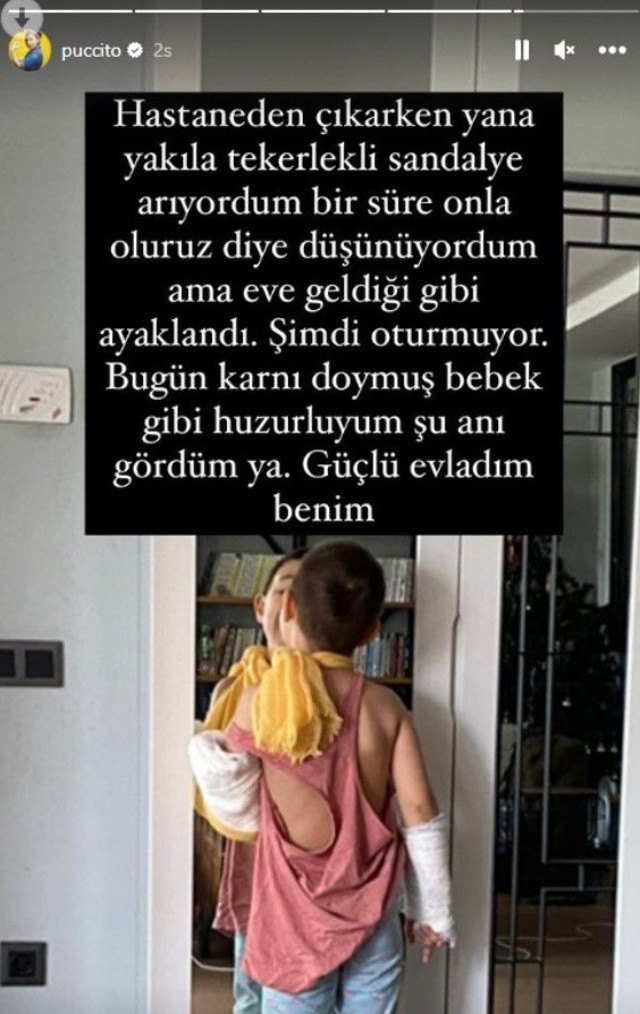 Oğlu 3.kattan düşmüştü! Pucca son halini paylaştı, güzel haberi verdi: "Güçlü evladım benim" - Resim: 4