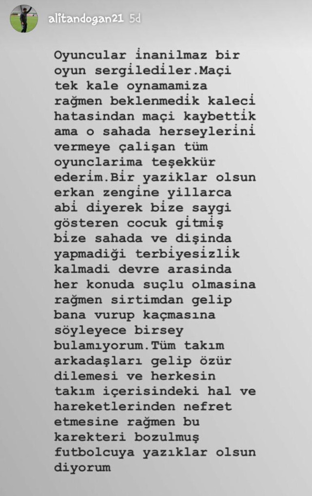 Ali Tandoğan'dan Erkan Zengin'e ağır sözler - Resim: 0