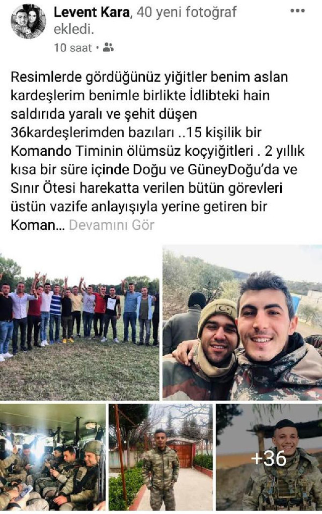 İdlib saldırısından yaralı kurtulan askerden duygulandıran paylaşım - Resim: 0