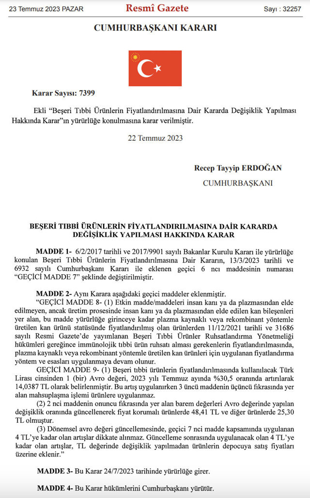 İlaç fiyatları değişti yüzde oranında 30.5 arttı Resmi Gazete'de yayımlandı - Resim: 0