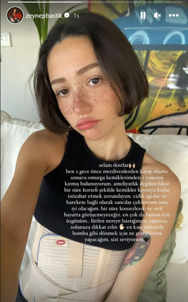 Zeynep Bastık'tan kötü haber! Omurga kemiklerini kırdı - Resim: 0