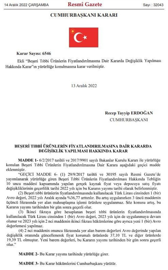 Karar Resmi Gazete'de yayımlandı! İlaç fiyatlarına yeni düzenleme: Bakan Koca'dan ilk açıklama - Resim: 0