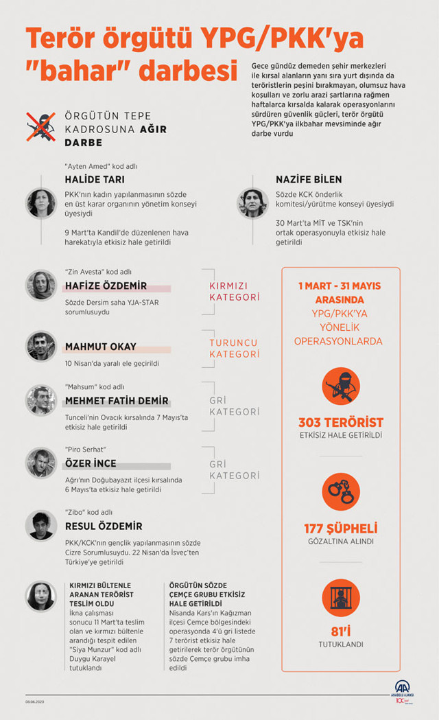 Terör örgütü YPG/PKK'ya 'bahar' darbesi 303 terörist etkisiz hale getirildi - Resim: 0