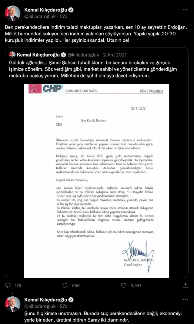 Kemal Kılıçdaroğlu Tarım Kredi Market'teki indirimi beğenmedi! Yapıla yapıla 20-30 kuruşluk... - Resim: 0