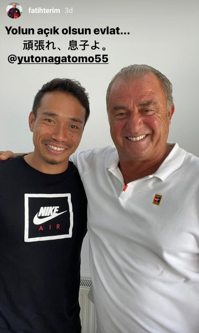Fatih Terim'den Yuto Nagatomo'ya: Yolun açık olsun evlat - Resim: 0