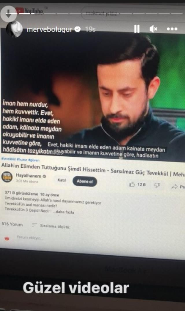 Mert Aydın'dan boşanan Merve Boluğur maneviyata yöneldi dikkat çeken paylaşım! - Resim: 2