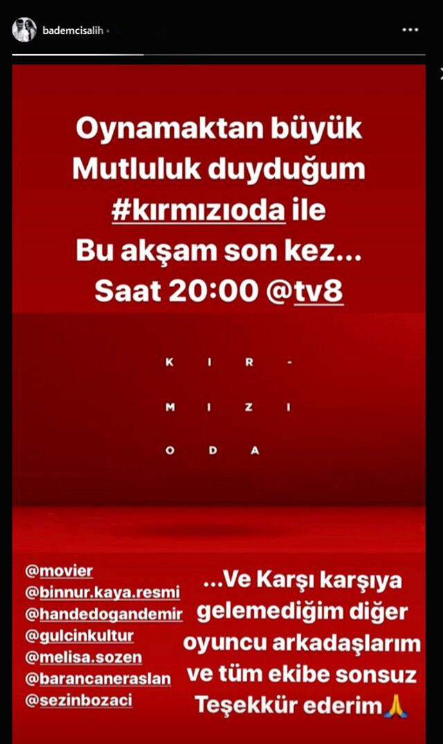 TV8 Kırmızı Oda dizisinde iki ayrılık birden! Hande Doğandemir Salih Bademci gitti - Resim: 4