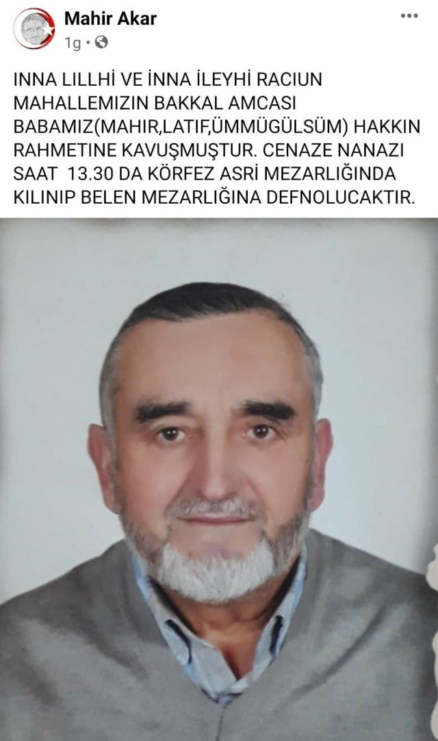 Kocaeli'de babasının ölümünü sosyal medyadan duyuran adam fenalaşıp öldü - Resim: 1