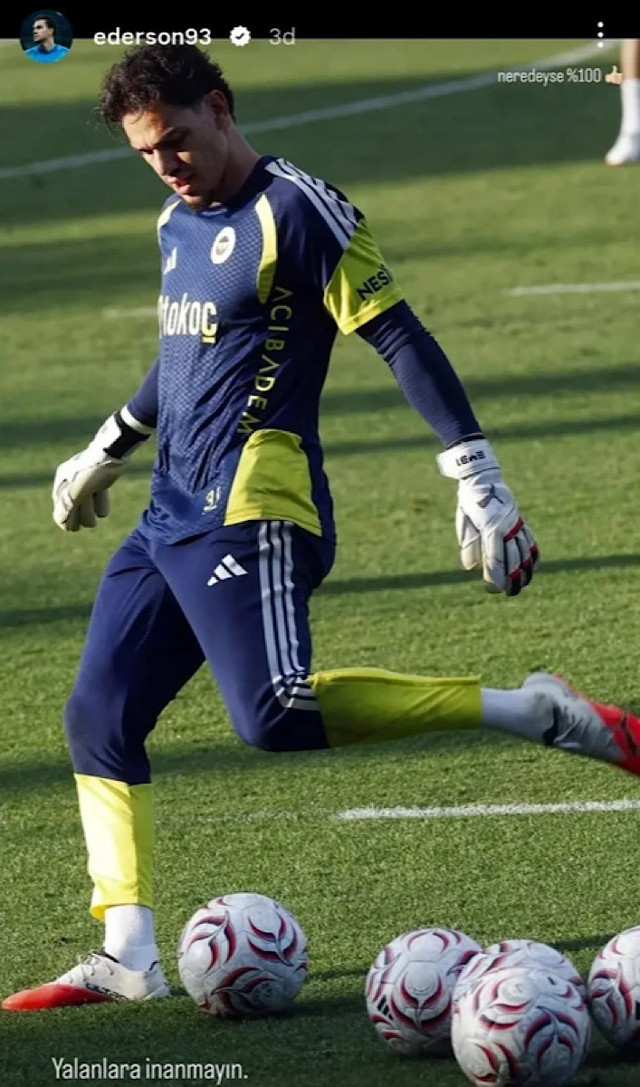 Fenerbahçe’de Ederson’dan olay paylaşım! Ayrılık iddialarına Türkçe yanıt - Resim: 0