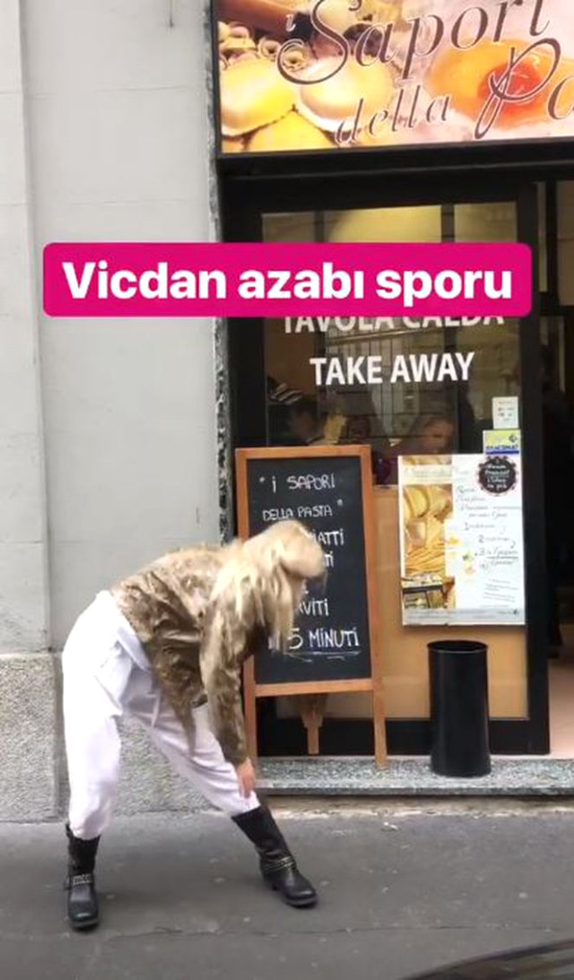 Aleyna Tilki, pijamasıyla İtalya sokaklarında vicdan azabı sporu yaptı - Resim: 4