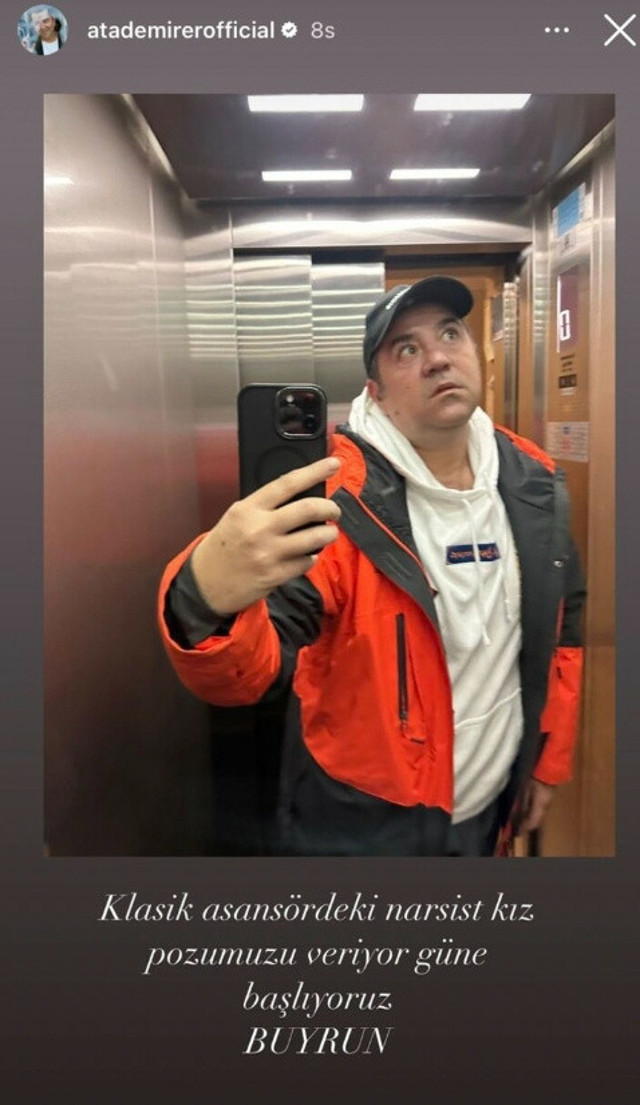 Ata Demirer'in asansör pozu olay oldu! Ayna karşısında "Narsist kız pozu" diyerek böyle tiye aldı! - Resim: 3