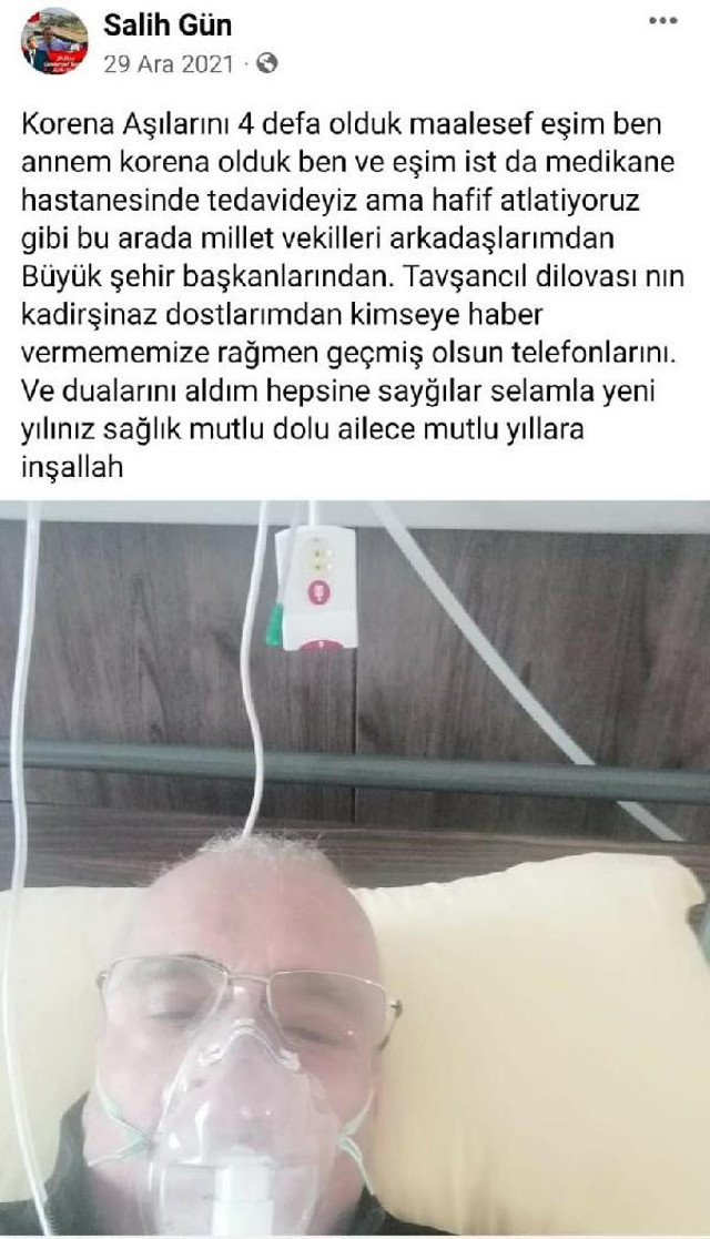 4 aşılı eski CHP Milletvekili Salih Gün koronavirüsten yaşamını yitirdi  - Resim: 0