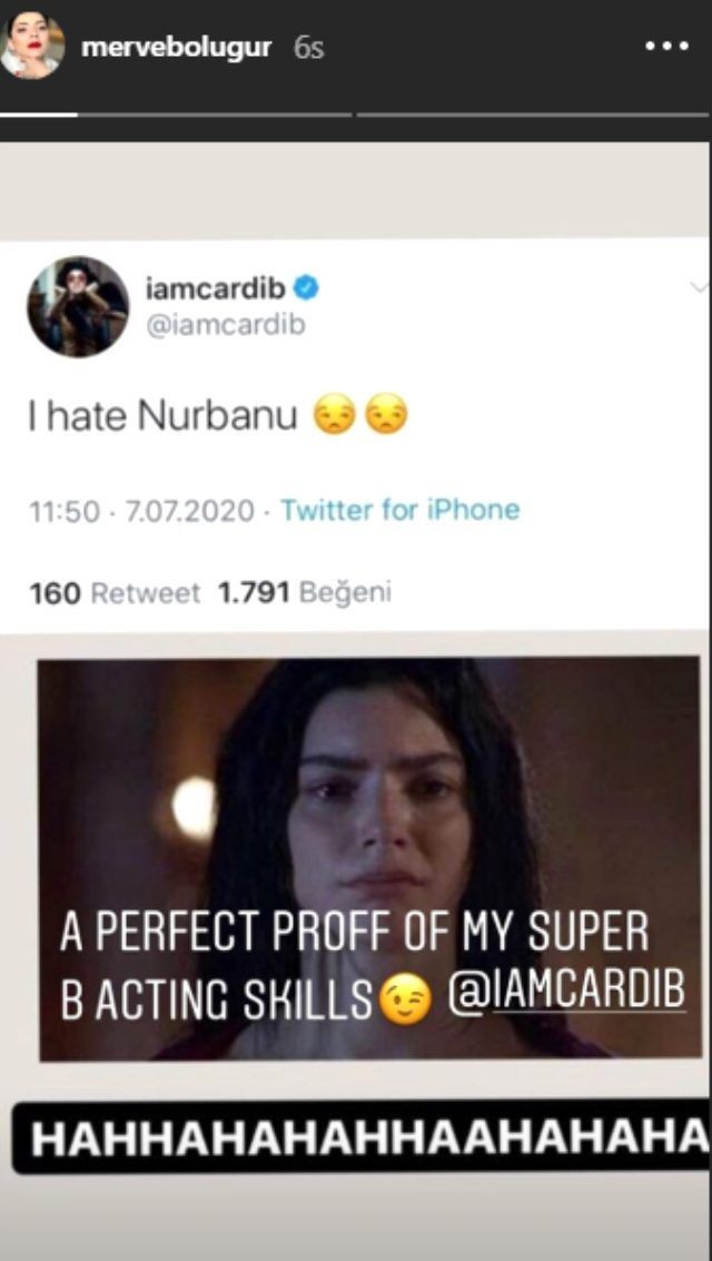 Merve Boluğur Muhteşem Yüzyıl izleyen Cardi B'ye Nurbanu cevabını verdi - Resim: 4