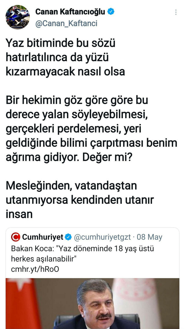 Fahrettin Koca açıkladı Canan Kaftancıoğlu ve Fatih Portakal zor duruma düştü - Resim: 1