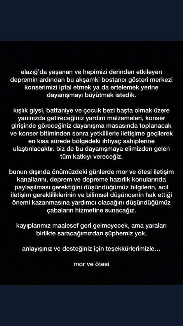 Mor ve Ötesi'nden deprem için anlamlı hareket! Bebek bezleriyle konsere geldiler - Resim: 3