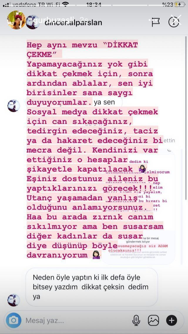 Aslıhan Gürbüz taciz mesajını ifşa etti sapkın mesaj atan bakın ne yazdı - Resim: 3