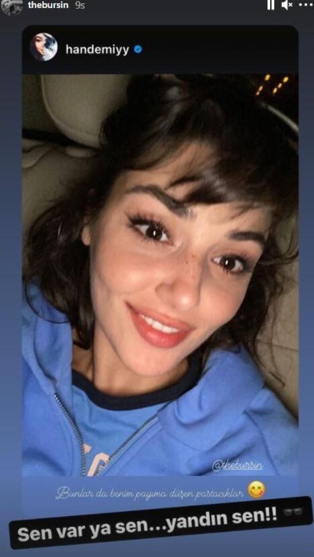 Hande Erçel Kerem Bürsin'in yüzünü pastaya buladı eğlenceli doğum günü kutlaması - Resim: 4