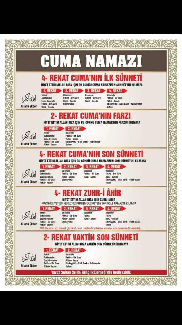 Cuma namazı nasıl kılınır resimli anlatım kılınış şekli - Resim: 0
