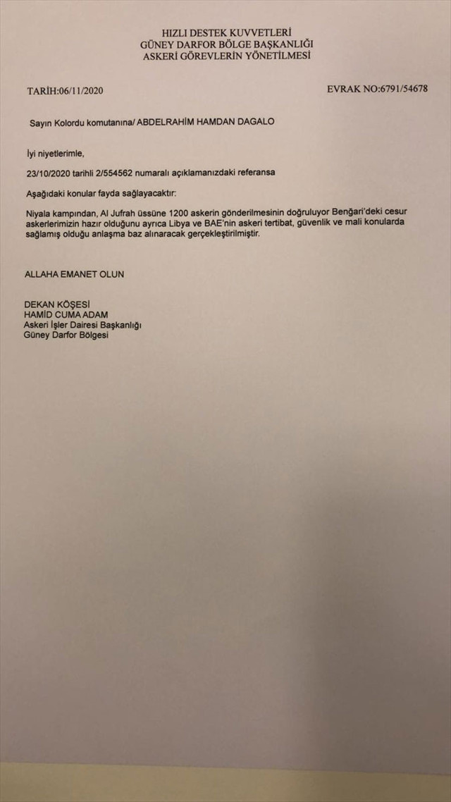 Libya'daki gizli pazarlığı ortaya çıkaran mektup - Resim: 0