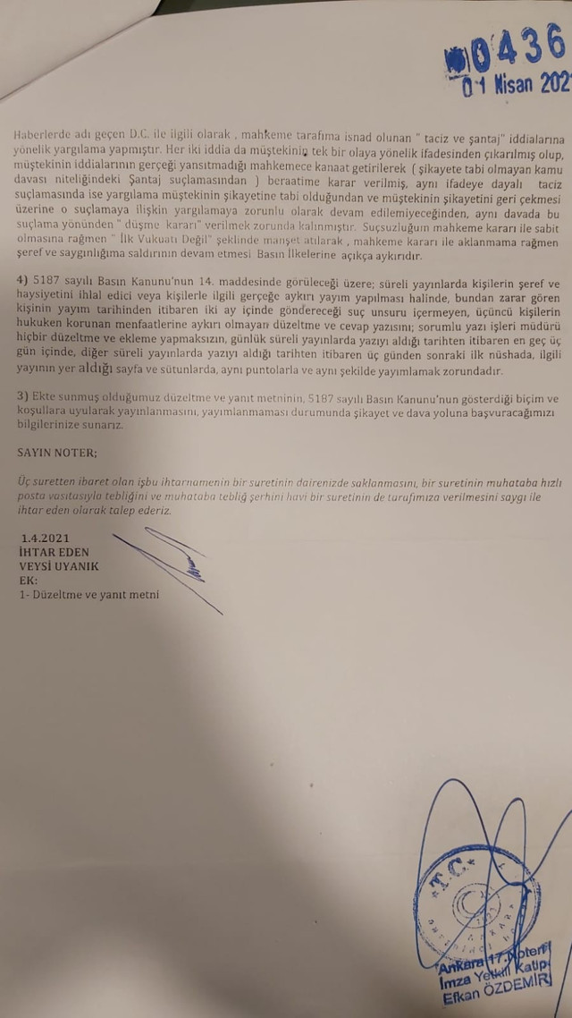 CHP İl Başkanı Veysi Uyanık'tan iddialara yalanlama - Resim: 1