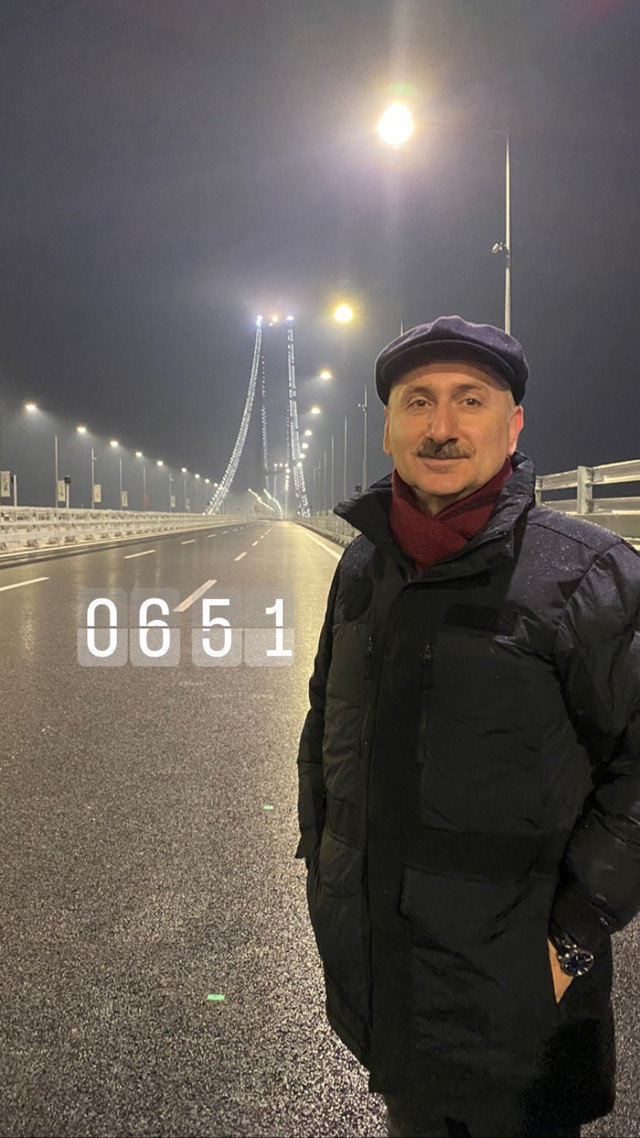 Çanakkale Köprüsü açılışına saatler kaldı Bakan Karaismailoğlu gün doğumunu köprüde karşıladı - Resim: 0