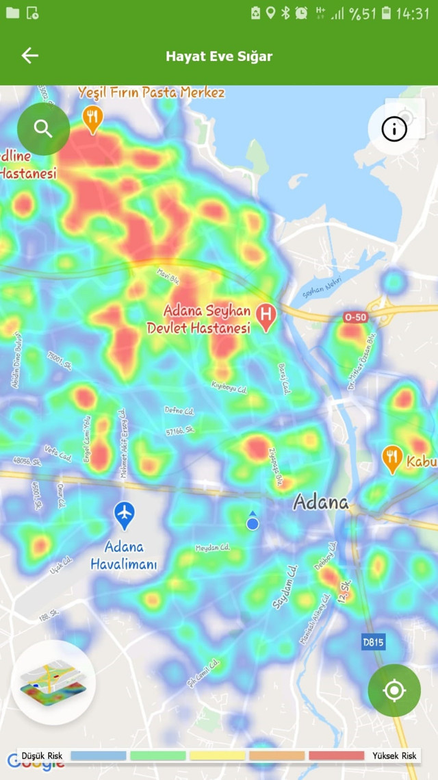 Adanalı da bu görüntüye şaşkın: Kentin kuzeyi kırmızı güneyi yeşile büründü - Resim: 1