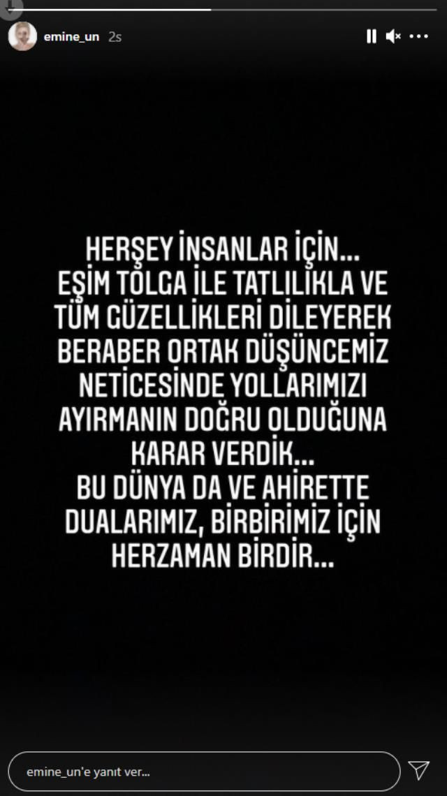 Emine Ün 9 yıllık eşi Tolga Karakaş ile boşanma kararını işte böyle duyurdu - Resim: 3