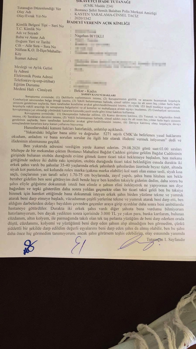 Nagehan Bıyıklı'ya önce taciz sonra darp: Korkudan eve gidemiyorum - Resim: 1