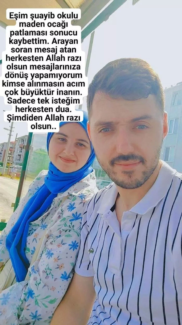 Bartın'da hayatını kaybeden madenci eşinden yürek burkan paylaşım - Resim: 1